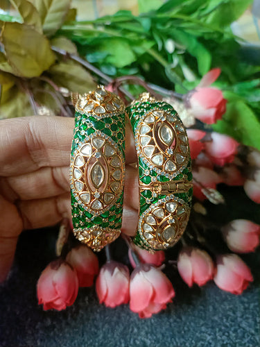 PP6943 BRACELET GREEN POLKI SIZE 2.2