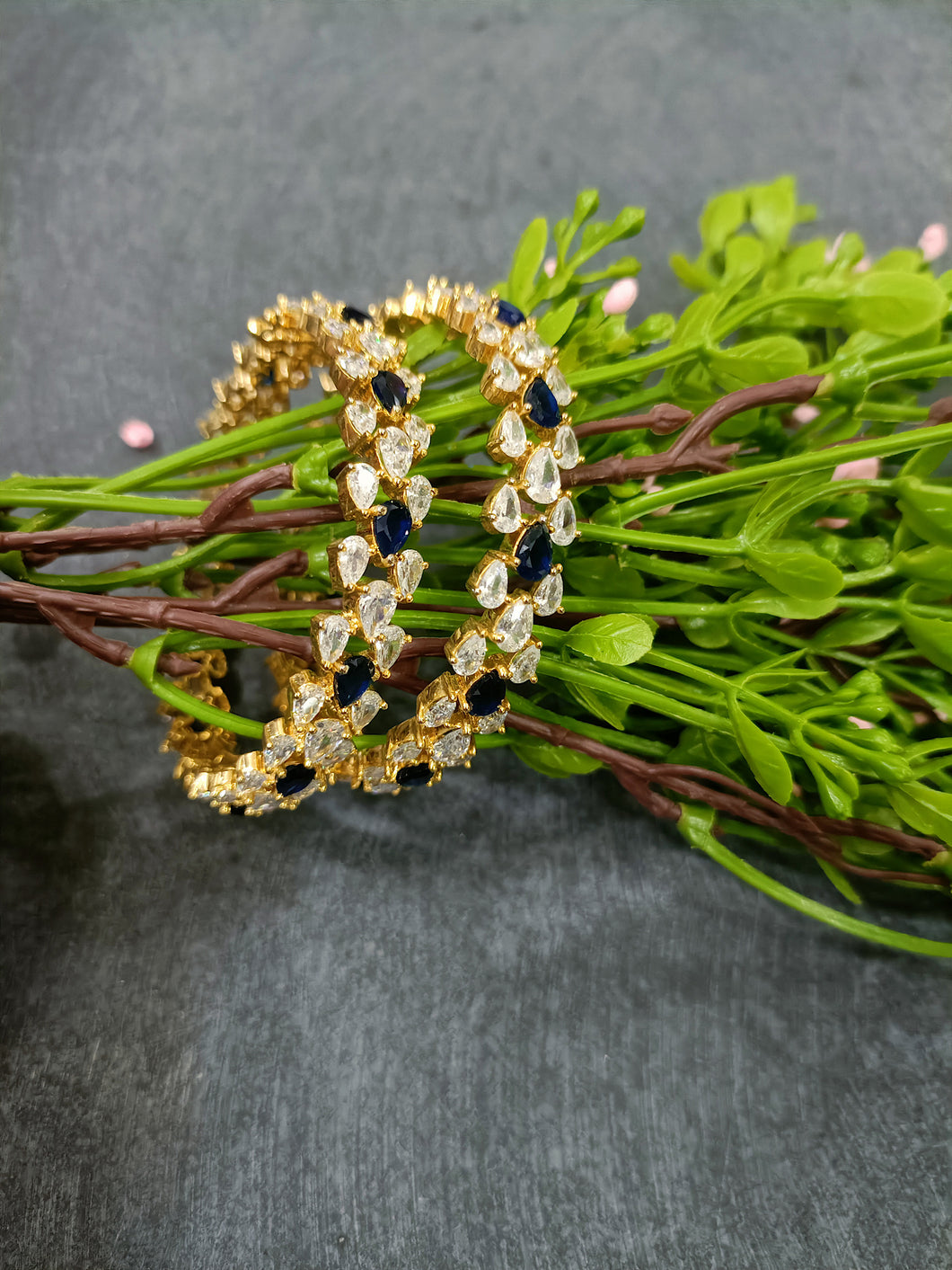 PP7318 BRACELET SAPPHIRE CZ PAIR 2.2