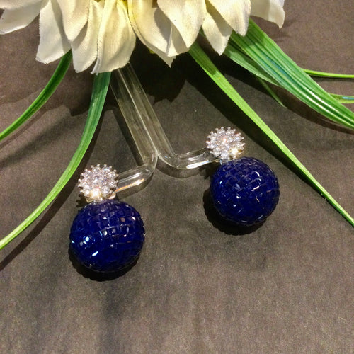 SG3948 EARRING SWAROVSKI BLUE DROP