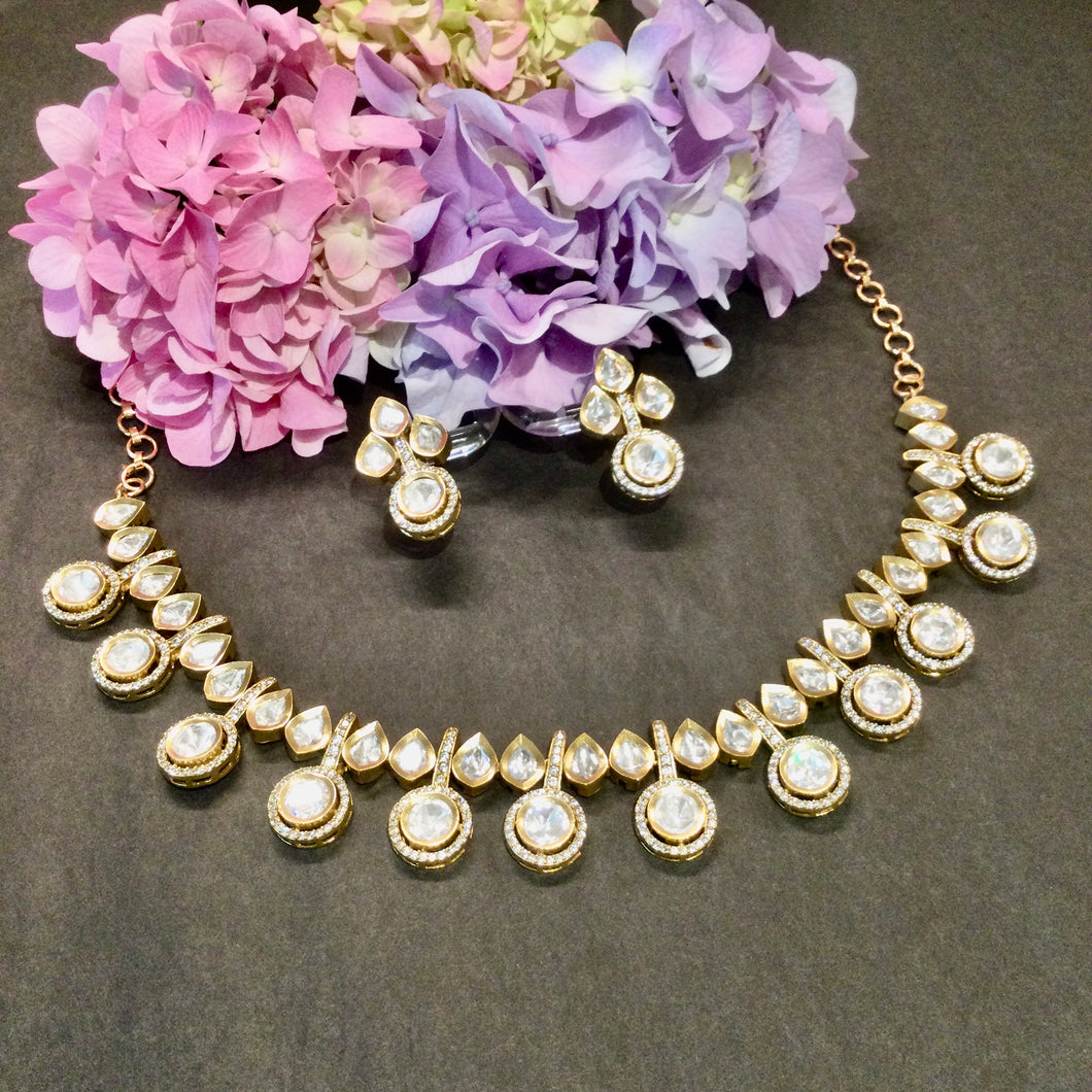 OP991 LEGACY KUNDAN AD SET GOLD