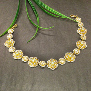 VD207 HEADBAND KUNDAN MINT