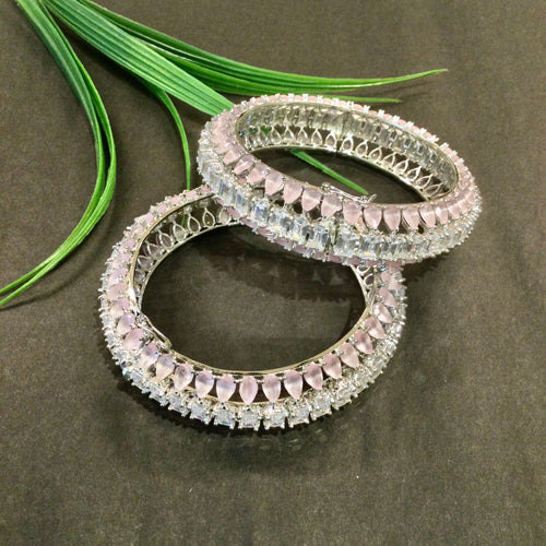 RK74 BRACELET BIG CZ 2 SIDE SEMI PRECIOUS STONES 2.4