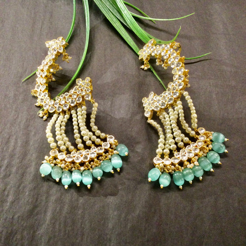 KJ460 EARRING MINT EAR SHAPE