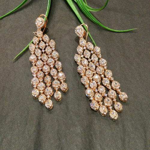 GA848 EARRING WATERFALL ROSE GOLD