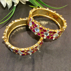 AA229 BRACELET RED MEENA SET