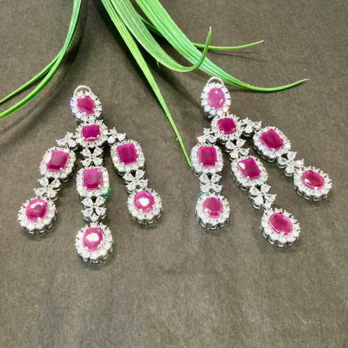 RK26 EARRING MULTI DROPS ASSORTED COLORS
