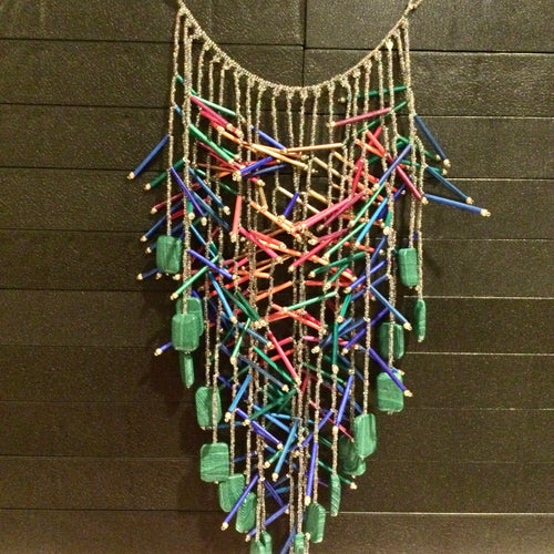 PJ376 PAPER CRAZY MULTI NECKLACE