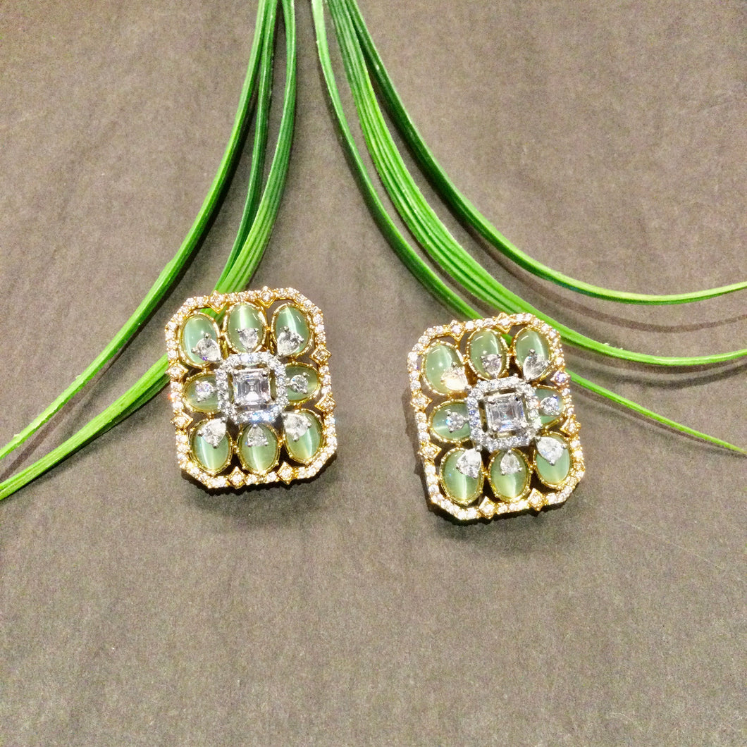 SG4414 STUD EARRING AQUA