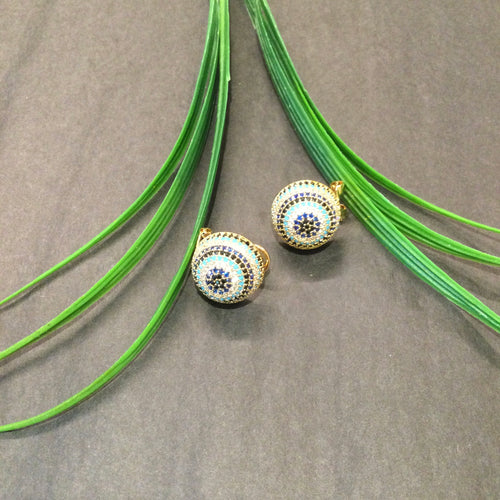 SG4438 EARRINGS EVIL EYE STUD