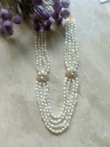 PP6973 GROOM MALA WHITE SIDE PENDANTS