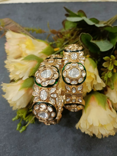 PP7176 BRACELET GREEN POLKI PAIR Size 2.2