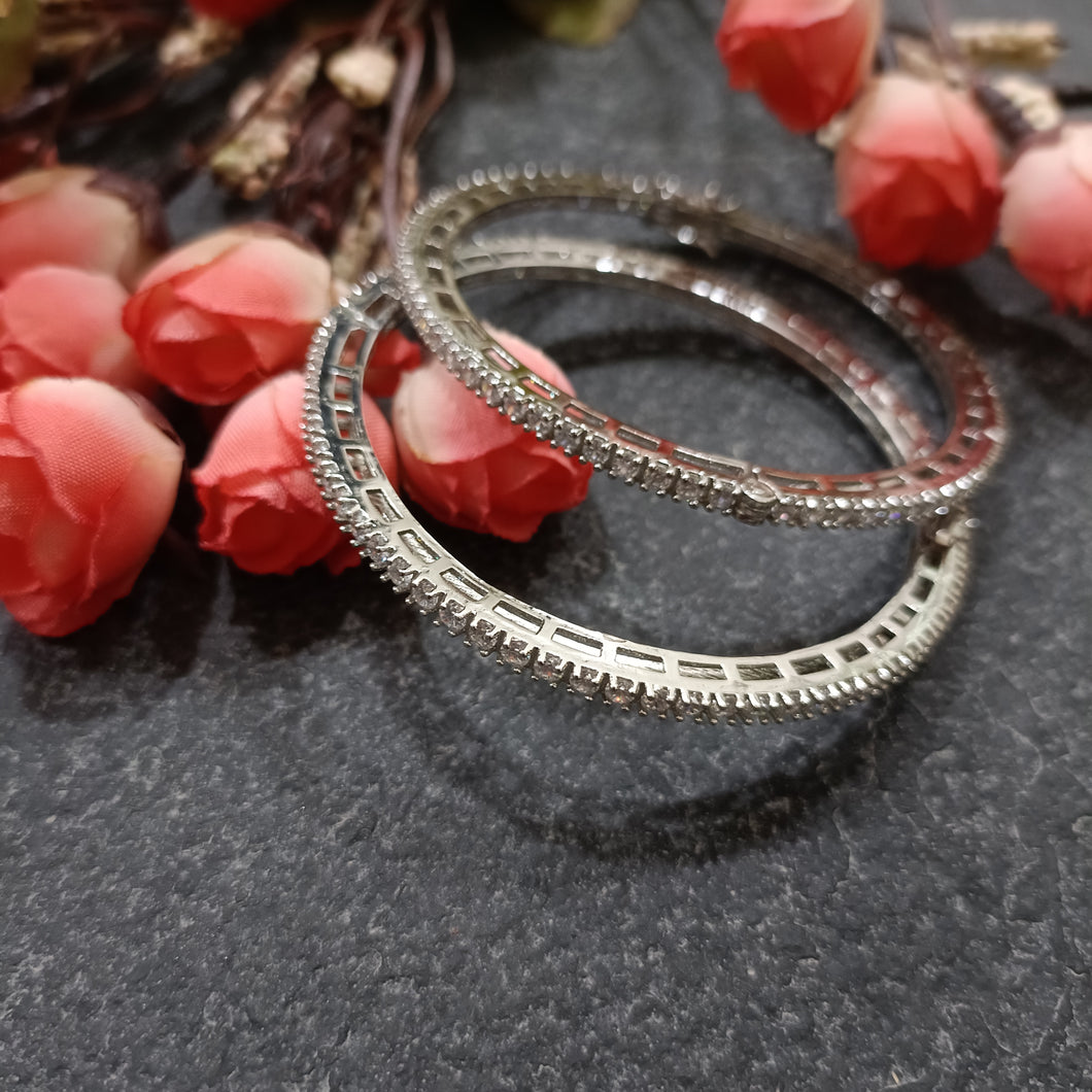 PP6787 BRACELET CZ DELICATE PAIR WHITE 2.2