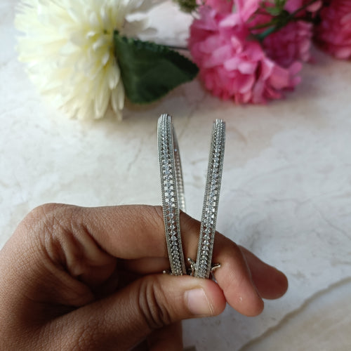 PP6796 BRACELET CZ DELICATE PAIR WHITE 2.4