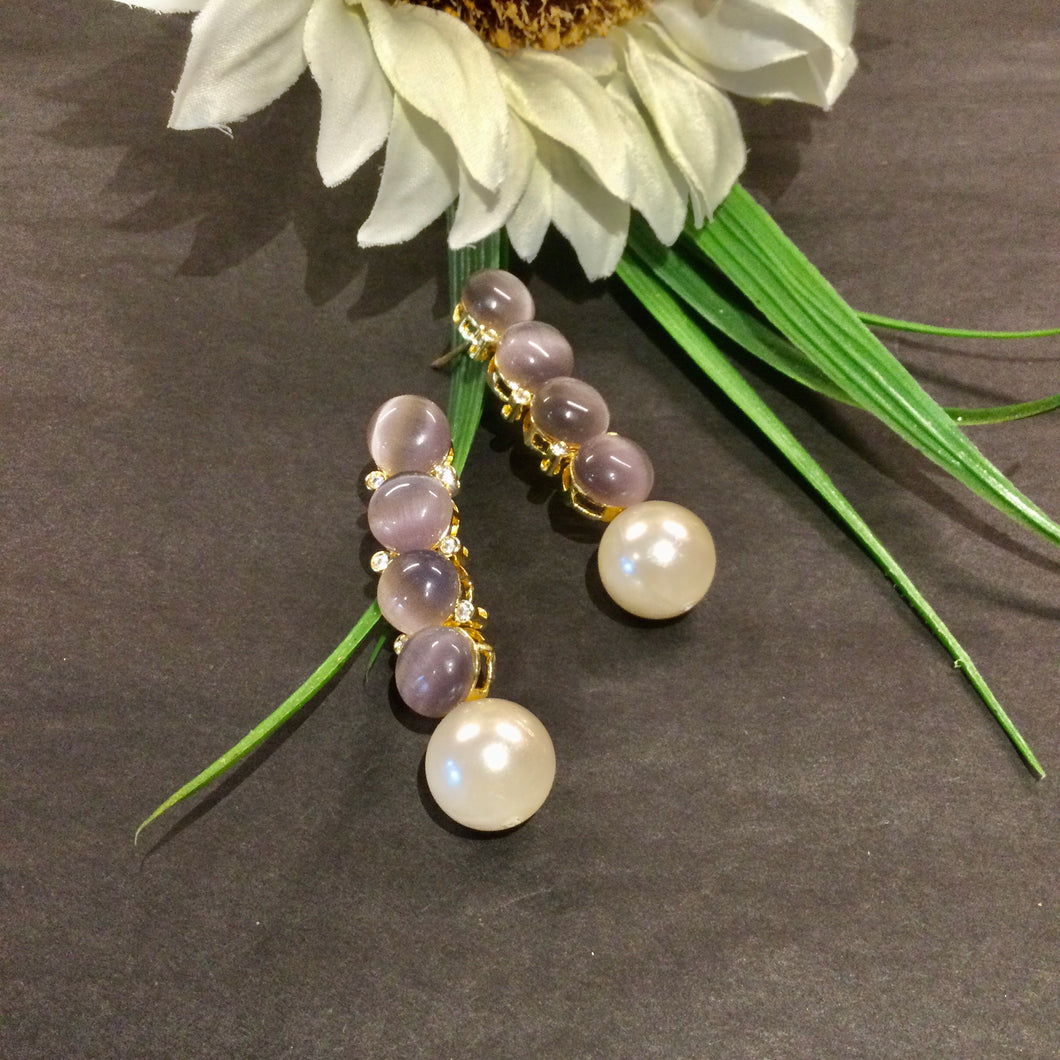 VD153 EARRINGS LONG PEARL