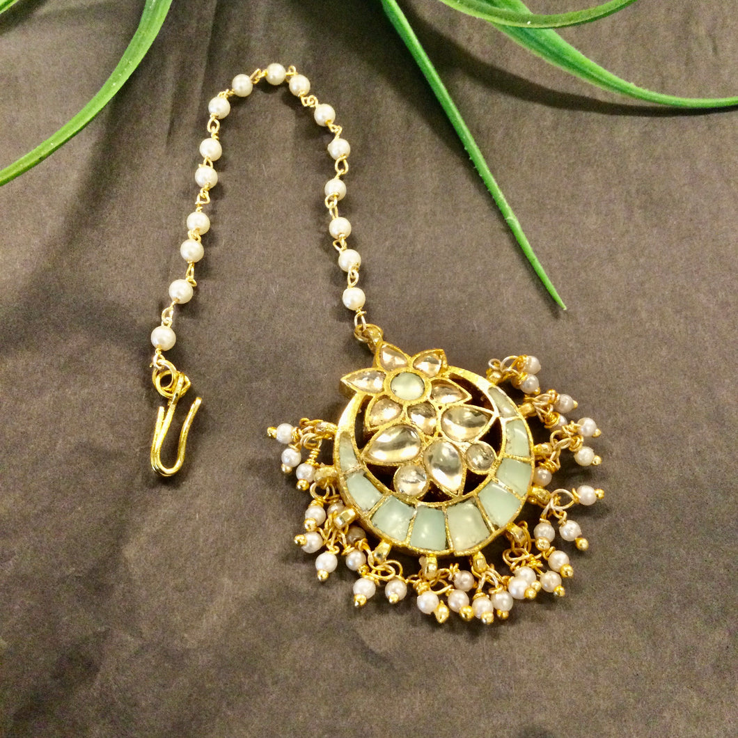 KJ274E TIKKA MINT AND KUNDAN DELICATE