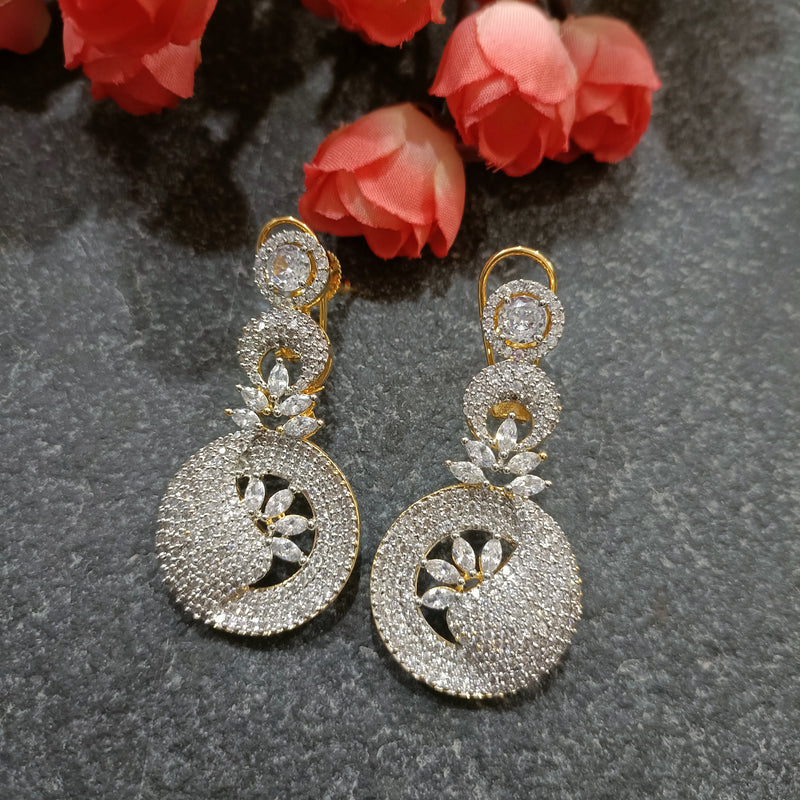 うめページ PP6673 EARRING CZ CIRCLES – ReeMat Designs