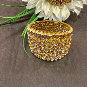 SG3663 BRACELET THICK KUNDAN KADA