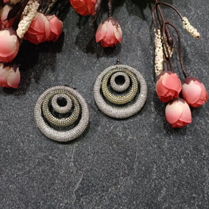 PP6136 EARRING CONCENTRIC CIRCLES