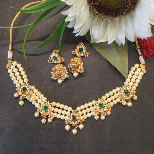 AA137 LEGACY PEARL AND GREEN SET