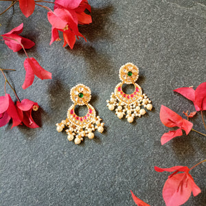 PP5948 EARRING RED GREEN BALI