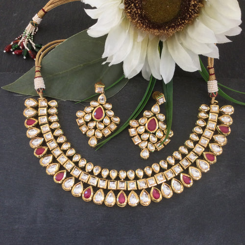 RS569 LEGACY RED KUNDAN SET