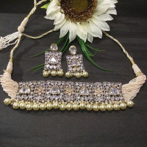 OP745 LEGACY SQUARE POLKI CHOKER SET