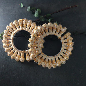 PP4286 BRACELET BIG SPRIRAL MEENA IVORY