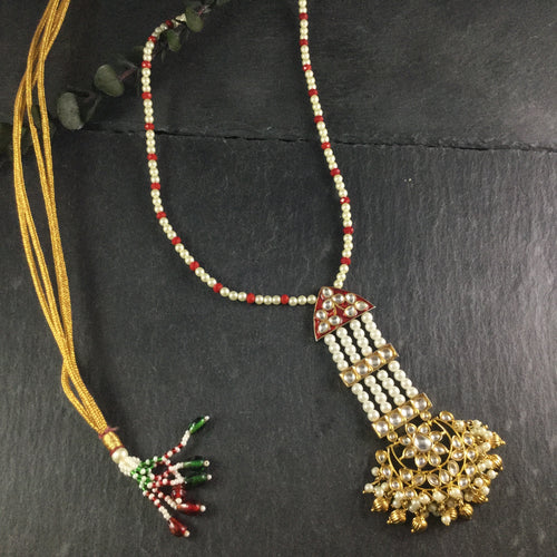 NS5 Gold Red Pearl Pendant